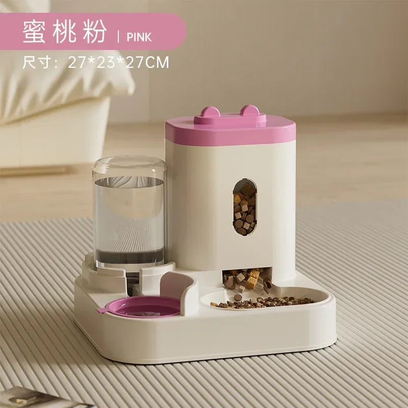 2-in-1 Automatic Pet Feeder & Water Dispenser