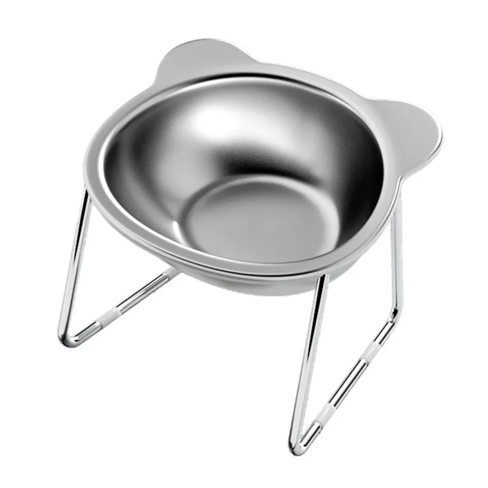 Elevated Stainless Steel Cat Bowl