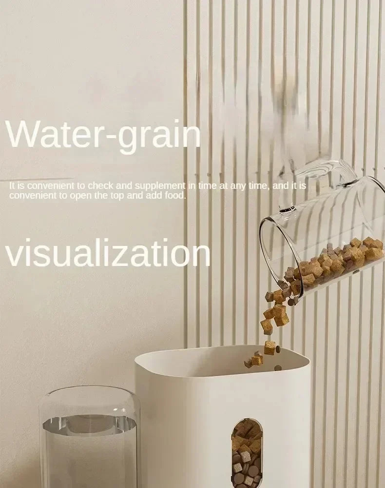 2-in-1 Automatic Pet Feeder & Water Dispenser
